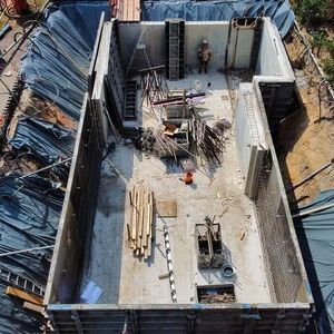 Neubau eines Einfamilienhauses mit Keller in Rünthe